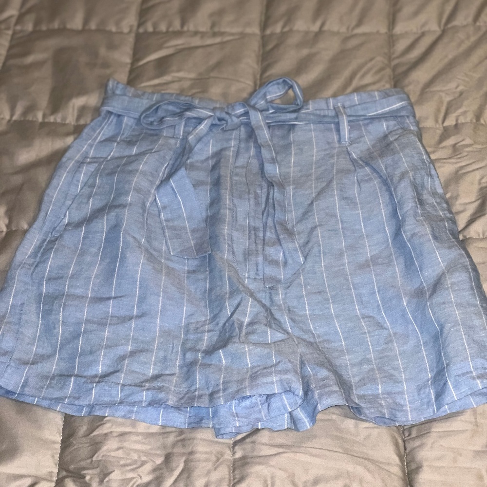 Light Blue/White Stripe Shorts